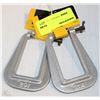 Image 1 : LOT OF 2 DEEP REACH C CLAMPS WITH 1" OPENING & 3"