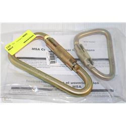 LOT OF 2 ROOFING CARABINERS