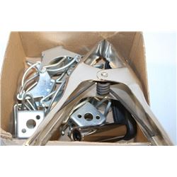 BOX WITH GRANK HANDLE, GREASE GUN HANGERS, & CLAMP
