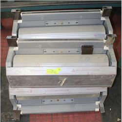 SET OF FOUR 2' WIDE ROLL UP SECURITY WINDOW COVERS