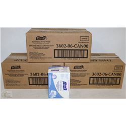 THREE CASES PURELL HAND SANITIZING WIPES