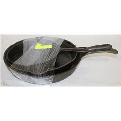 3-PC CAST IRON PAN SET