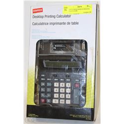 NEW STAPLES DESKTOP PRINTING CALCULATOR