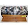 Image 1 : WOOD CD STORAGE W/DRAWER CONTAINING