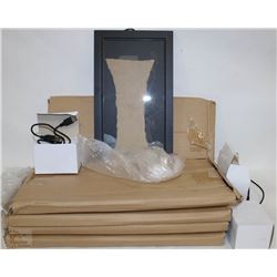 LOT OF 5 ASSORTED ILLUMINATED SIGNS W/ 4 ADAPTERS