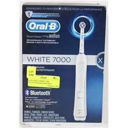 NEW ORAL-B WHITE 7000 BLUETOOTH RECHARGEABLE