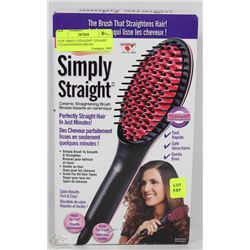 NEW SIMPLY STRAIGHT CERAMIC STRAIGHTENING BRUSH