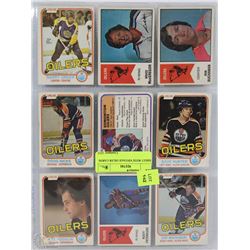 SHEET WITH VINTAGE OILER CARDS