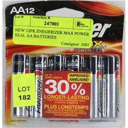 NEW 12PK ENERGIZER MAX POWER SEAL AA BATTERIES