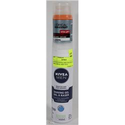 LOT WITH NIVEA MEN SHAVING GEL AND LOREAL MEN VIVA