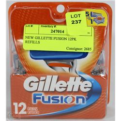 NEW GILLETTE FUSION 12PK REFILLS