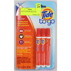 LOT OF 2 NEW 3PK TIDE TO GO
