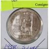 Image 1 : CANADIAN 1958 BC 1 DOLLAR SILVER COIN