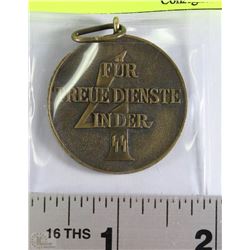 GERMAN NAZI 4 YEAR SS SERVICE MEDAL