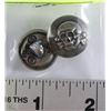 Image 1 : 2 TOTENKOPT UNIFORM BUTTONS MARKED SS RZM 155/38