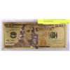 Image 1 : 24K US 100 DOLLAR GOLD BANK NOTE REPLICA