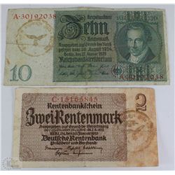 GERMAN NAZI LAFTWAFFE BANK NOTES