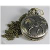 Image 1 : BRONZE POCKET WATCH HORSE FACE WITH CHAIN