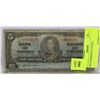 Image 1 : 1937 CANADIAN $5.00 BILL