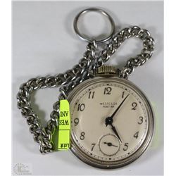 WESTCLOX POCKET BEN WATCH AND CHAIN