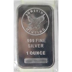 1OZ .999 SILVER BAR