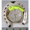 Image 1 : ONE HORSE SHOE DESK CLOCK