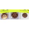 Image 1 : LOT OF 3 ASSORTED COPPER ROUNDS