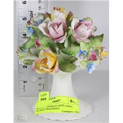 ROYAL ADDERLEY BONE CHINA FLORAL ORNAMENT