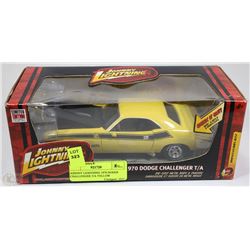 JOHNNY LIGHTNING 1970 DODGE CHALLENGER T/A YELLOW