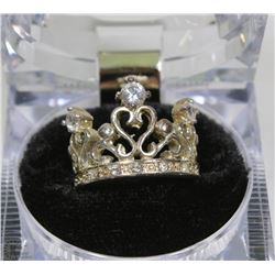 925 STERLING SILVER LADIES RING - CROWN SIZE 7 1/2