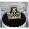 925 STERLING SILVER LADIES RING - CROWN SIZE 7 1/2