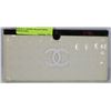 PAIR OF REPLICA CHANEL CREAM WALLETS W/ WHITE LOGO