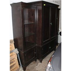 3PC. CABINET/ENTERTAINMENT UNIT