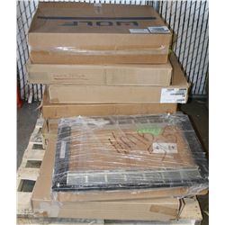 PALLET OF ASSORTED STAINLESS STEEL MICROWAVE TRIM