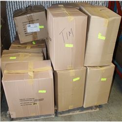 PALLET WITH 10 CASES OF WICKER BASKETS OVER 200 IN