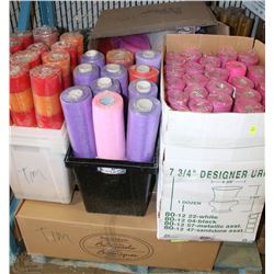 LARGE PALLET OF ASSORTED ROLLS OF TISSUE PAPER &