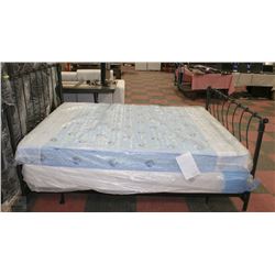 BLACK METAL DOUBLE BED FRAME