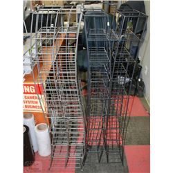 ASSORTMENT OF 4 METAL CD RACKS