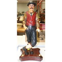 LARGE "RETIRED SCOTTISH GOLFER" STATUE (28"X12"