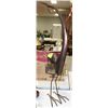 Image 1 : LARGE DECORATIVE METAL HERON SCULPTURE (34"X10")