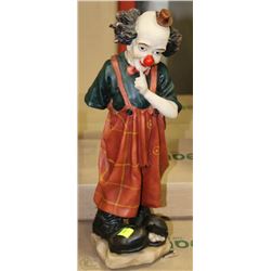 CERAMIC CLOWN MADE IN ITALY (14.5"H)