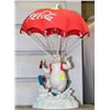 Image 1 : COCA COLA POLAR BEAR PARACHUTING LAMP LIGHT