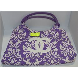 REPLICA CHANEL PURSE - PURPLE & WHITE