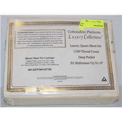 1200 THREAD COUNT DEEP POCKET LUXURY QUEEN SHEET