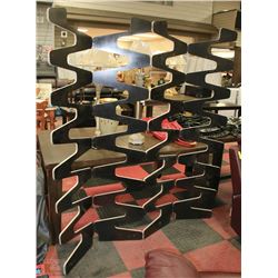 NEW MODERN DECORATIVE BLACK FINISH ROOM DIVIDER