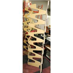 NEW MODERN DECORATIVE MAPLE  FINISH ROOM DIVIDER