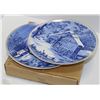 Image 1 : SET OF 2 BLUE DECORATIVE PLATES