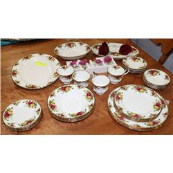 ROYAL ALBERT OLD COUNTRY ROSE 35PC SET