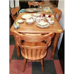 HANDCRAFTED HARDWOOD TABLE WITH 2 END STORAGE