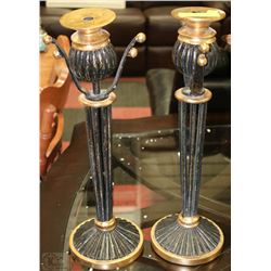 2 NEW DECORATIVE TAPERED CANDLE HOLDERS